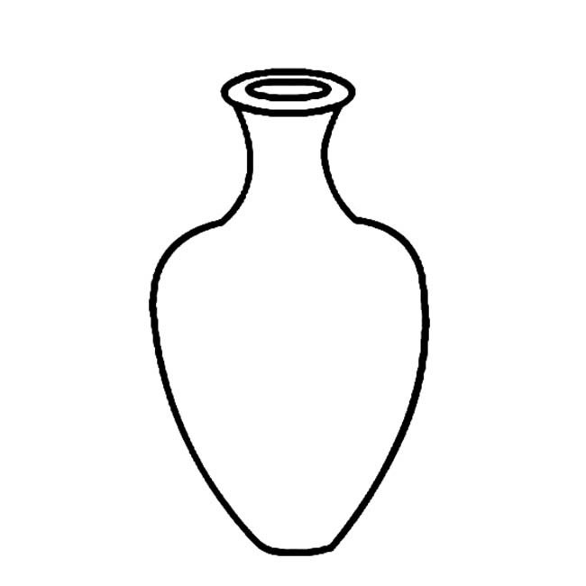 花瓶简笔画物品 花瓶物品简笔画步骤图片大全二