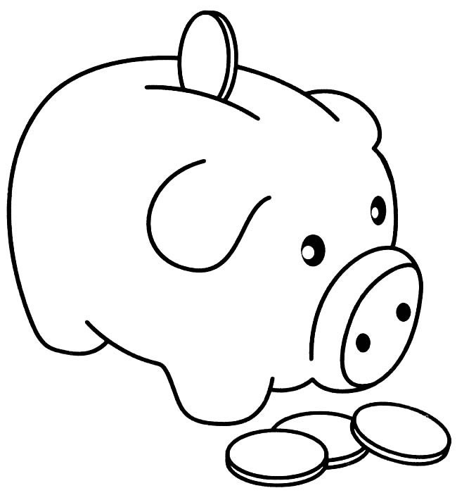 小猪存钱罐简笔画图片 小猪存钱罐简笔画图片大全
