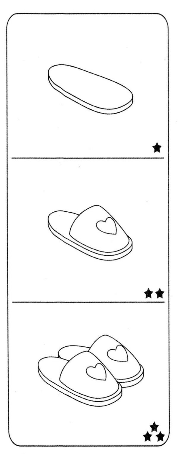 拖鞋简笔画图片/画法步骤教程