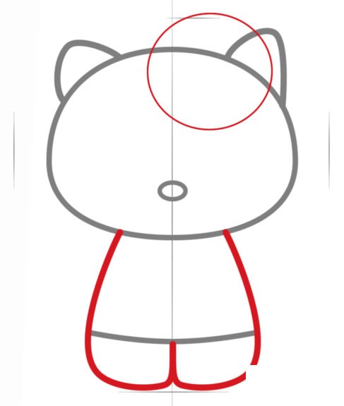 【Hello Kitty简笔画】可爱Hello Kitty简笔画的画法步骤教程