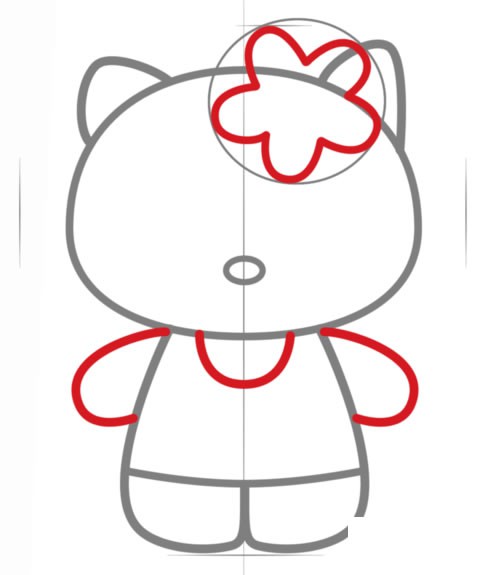【Hello Kitty简笔画】可爱Hello Kitty简笔画的画法步骤教程