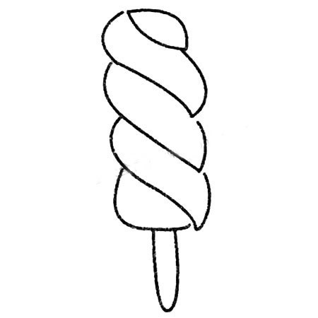 冰棒/雪糕/冰淇淋简笔画图片大全 雪糕简笔画的画法步骤教程