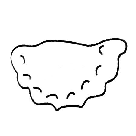 【饺子简笔画】各种食物饺子的画法简笔画步骤图片大全