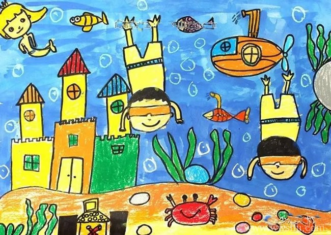 奇妙的海底世界儿童画
