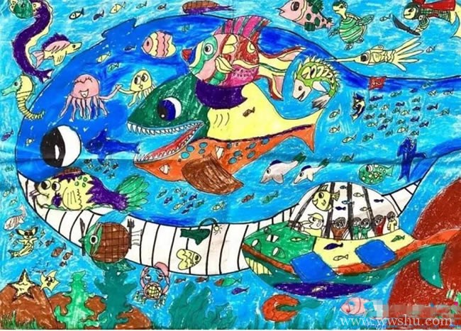 奇妙的海底世界儿童画