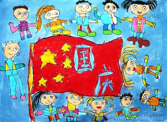 庆国庆儿童画优秀作品