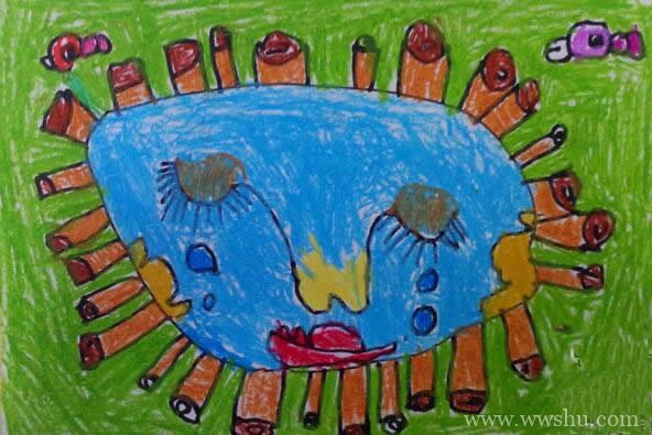 4月22日世界地球日儿童画