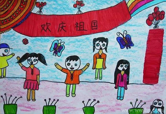 建国七十周年儿童画图集
