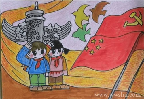 七一建党节99周年儿童画