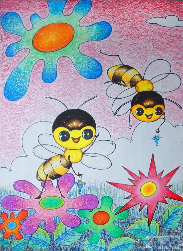小蜜蜂采蜜忙