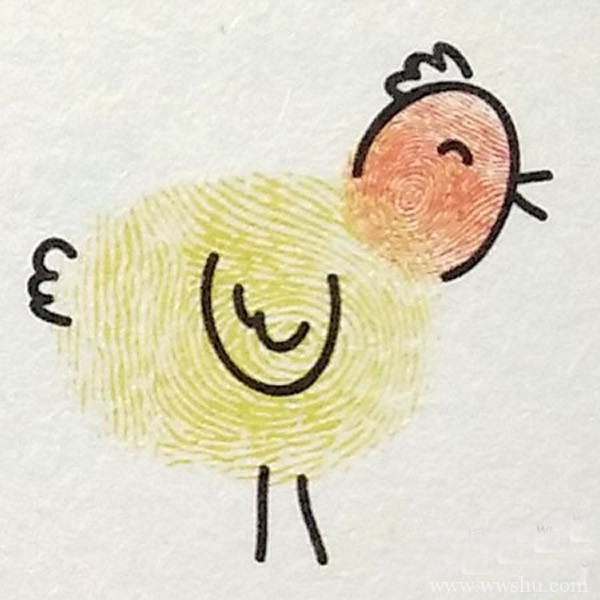 幼儿园手指印画母鸡教案