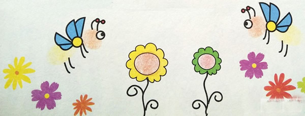 儿童画小蜜蜂教案