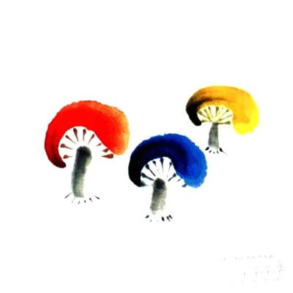 儿童画蘑菇的画法
