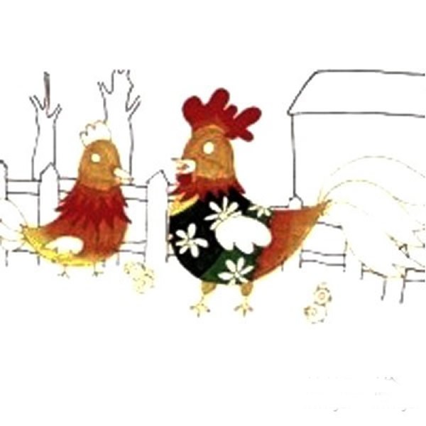 公鸡的画法儿童简笔画