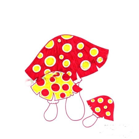 儿童画蘑菇的画法基础教程