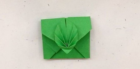树叶信封折纸的详细详细折法图解