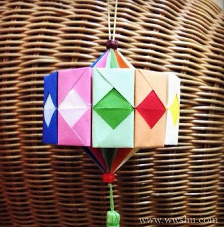 折纸灯笼立体简易做法