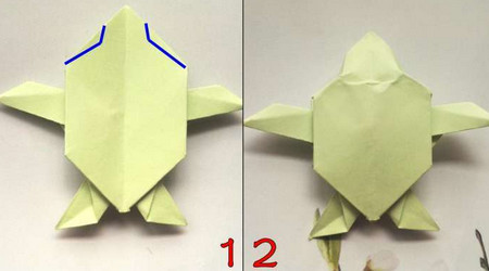 折纸乌龟的详细详细折法图解