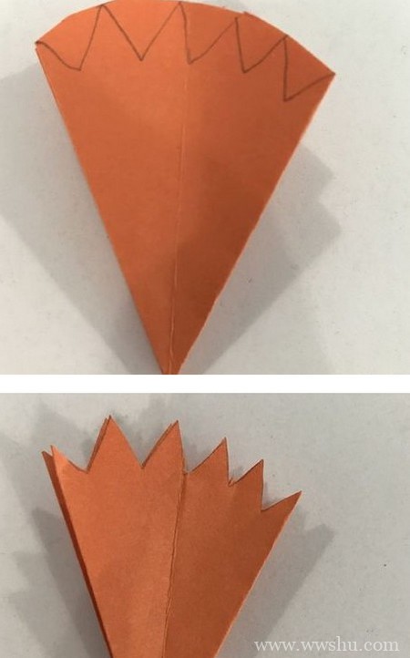 折纸康乃馨的详细详细步骤图