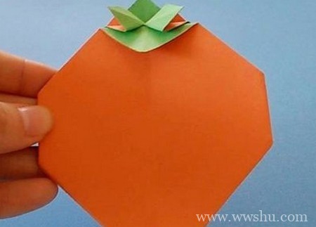 柿子折纸详细详细步骤图解