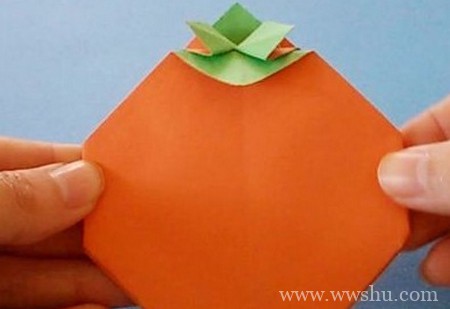 柿子折纸详细详细步骤图解