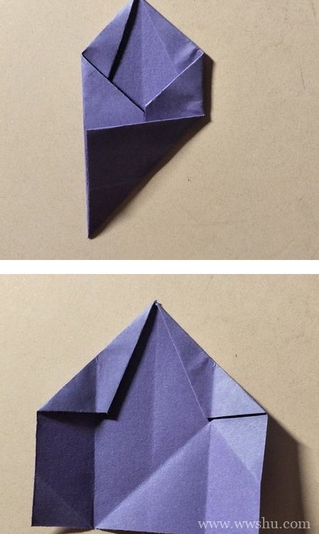 折纸五瓣花详细详细步骤图解