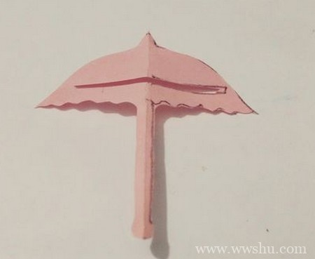 剪纸雨伞详细详细步骤图解
