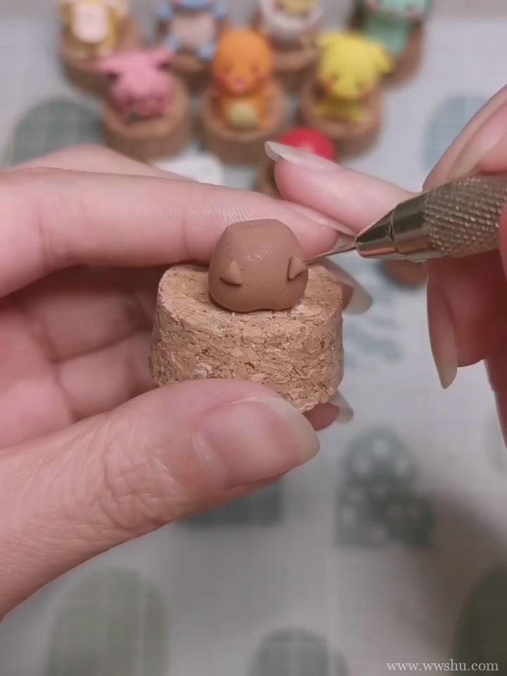 可爱粘土宝可梦伊布的手工制作具体教程