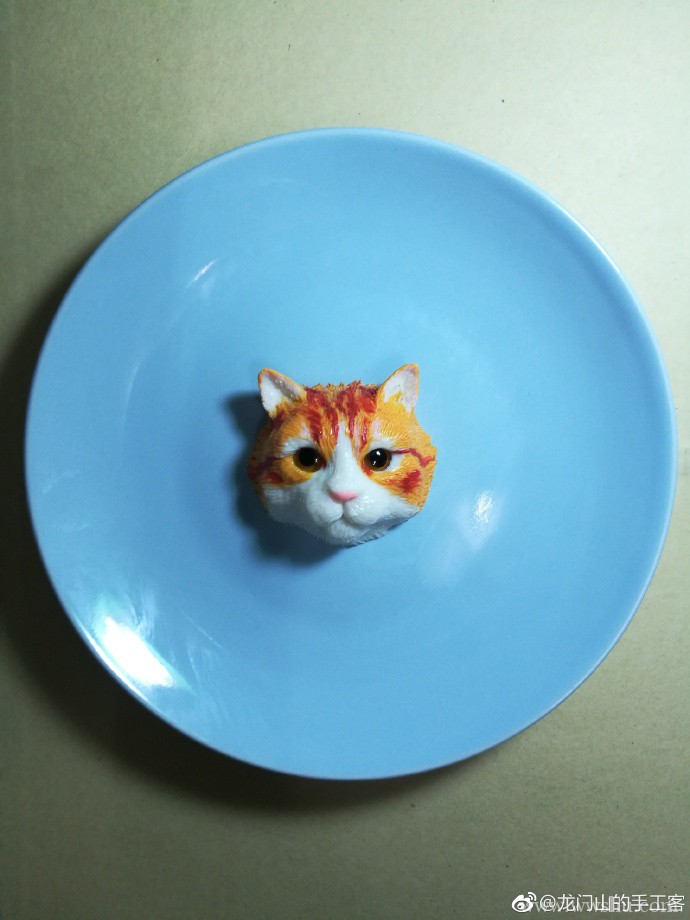 猫咪粘土盘子工艺摆件的步骤具体教程
