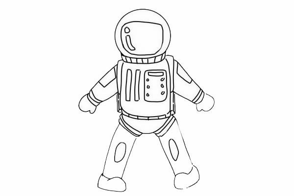 宇航员简笔画简单又漂亮