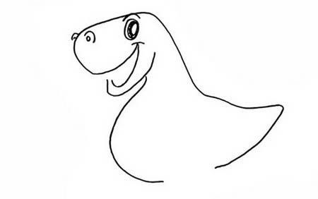 恐龙简笔画如何画简单又可爱 彩色画法