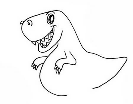 恐龙简笔画如何画简单又可爱 彩色画法