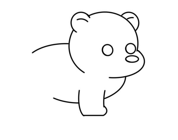 狗熊简笔画如何画简单又可爱
