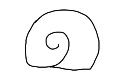 彩色卡通蜗牛简笔画如何画简单可爱画法
