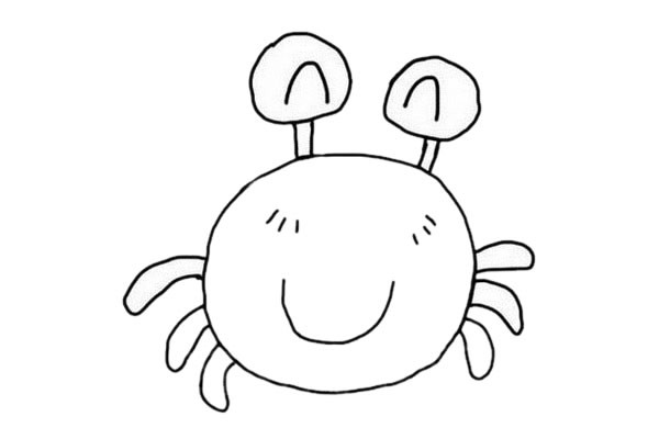 螃蟹简笔画步骤图解 螃蟹如何画简单又可爱