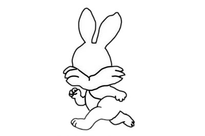卡通兔子简笔画如何画简单又可爱 彩色画法