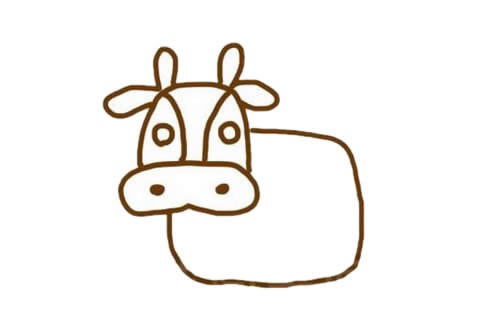 牛的简笔画卡通可爱2021