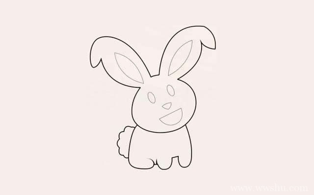 小黄兔简笔画图片,卡通小黄兔如何画简单又可爱