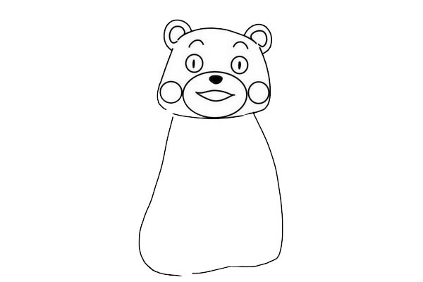 熊本熊简笔画步骤图