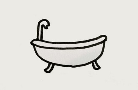 浴缸简笔画如何画又漂亮