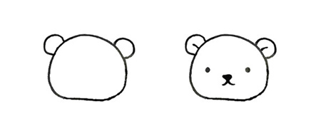 玩具小熊如何画 卡通玩具小熊简笔画简单画法