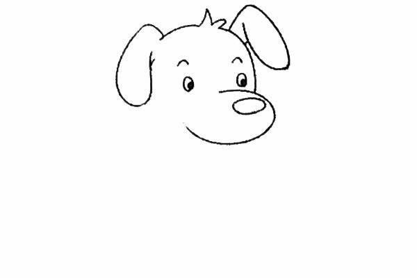 可爱小狗简笔画,简单九步学画小狗简笔画简单画法