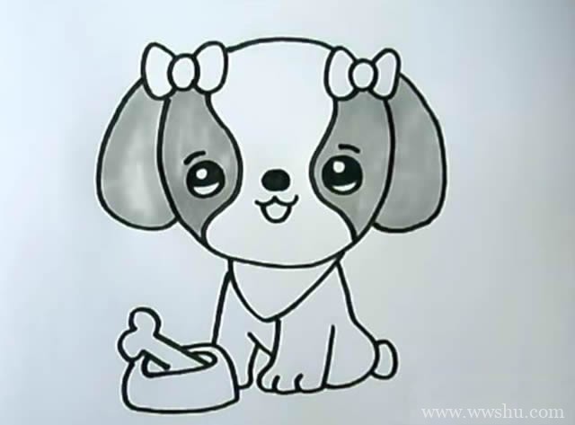 简单又可爱的狗狗简笔画,小狗简笔画如何画又简单又可爱