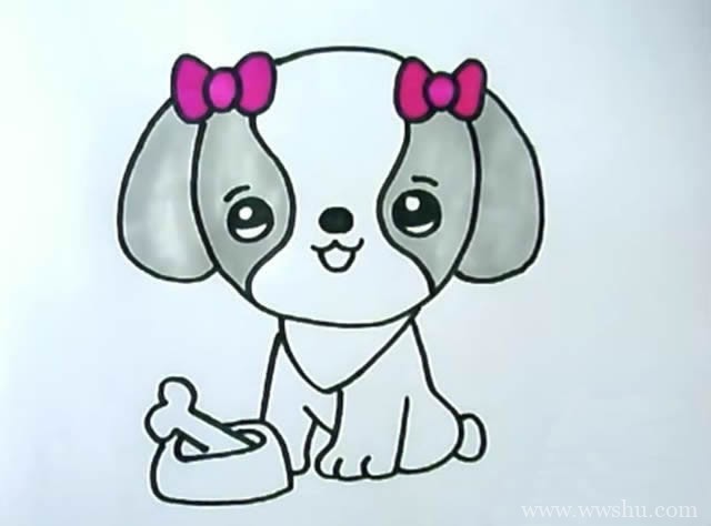 简单又可爱的狗狗简笔画,小狗简笔画如何画又简单又可爱