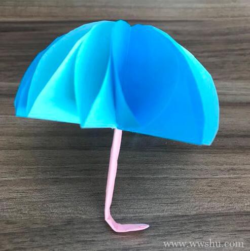 漂亮的小雨伞怎么折 手工折纸雨伞