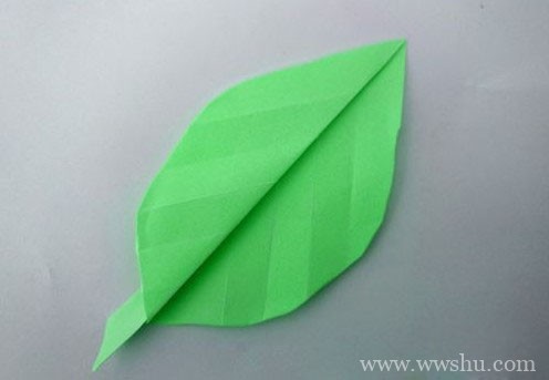 儿童手工树叶怎么折 折树叶的图解步骤