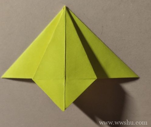 创意折纸教程 三角书签的折叠图解