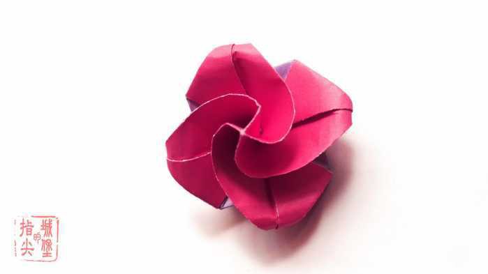 折纸玫瑰图解教程 钻石玫瑰的折法