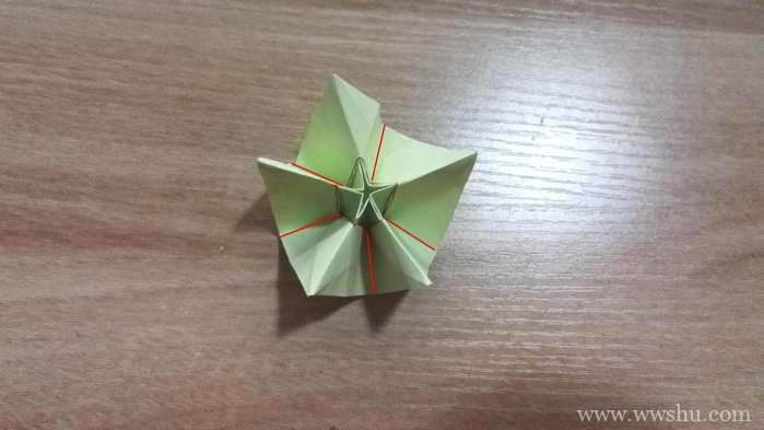 手工折纸做一款漂亮的杨桃花图解折纸教程