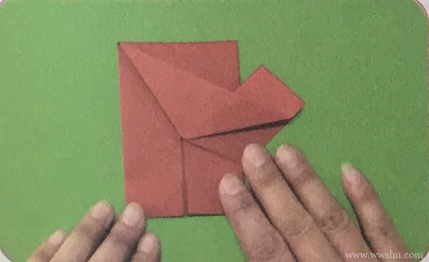 手套折纸图解 手套的折法